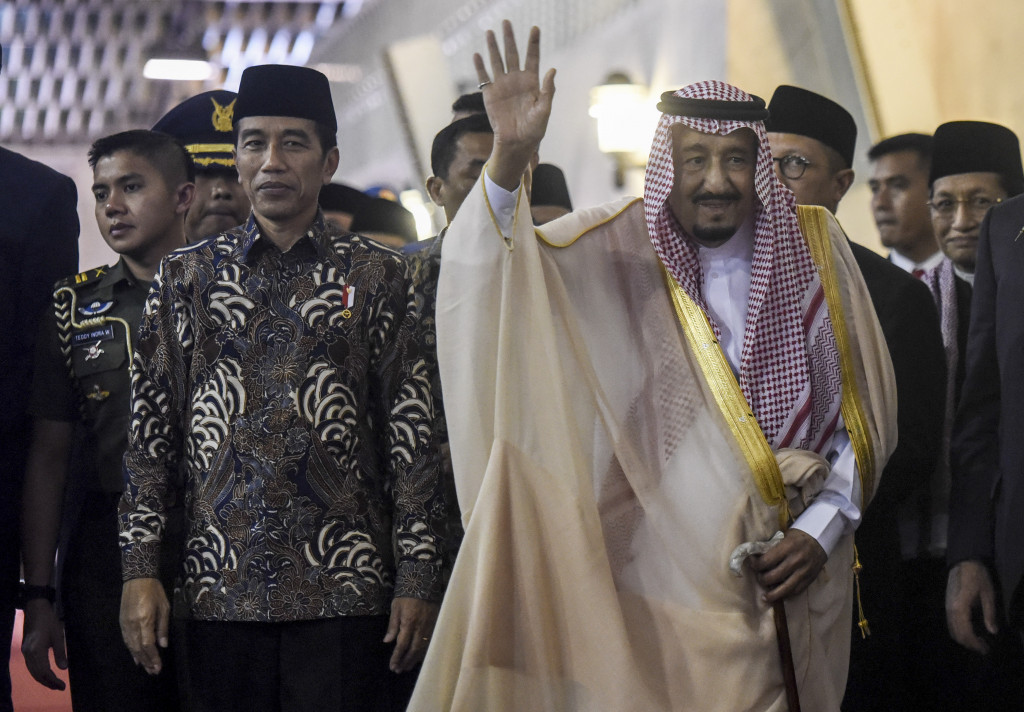 President Joko Widodo and King Salman (Photo: Antara/Hafidz Mubarak)