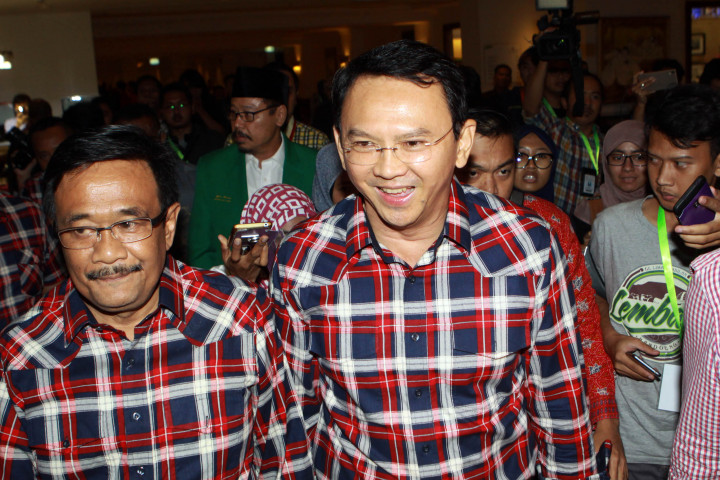 Ahok-Djarot Tinggalkan Acara Penetapan Paslon Cagub Cawagub DKI Jakarta