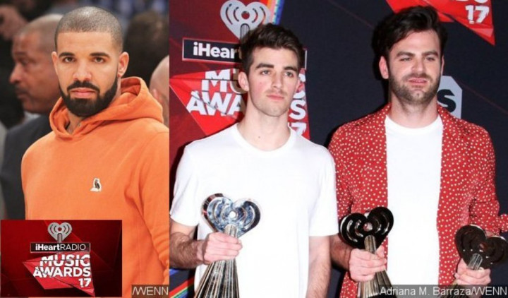 Drake dan The Chainsmokers Menang Besar di Ajang iHeartRadio Music Awards