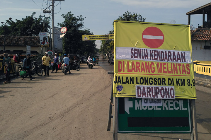 Jalur Alternatif Kendal-Semarang Ditutup