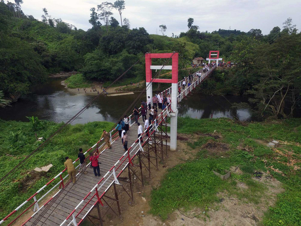 Perbatasan Indonesia-Malaysia di Kalimantan Barat. Foto: Humas Kalbar/Rinto