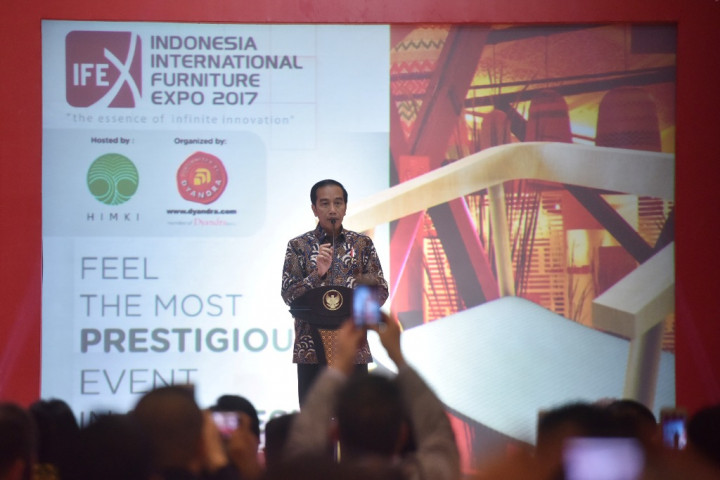 Jokowi Buka Pameran Furniture International Indonesia 2017