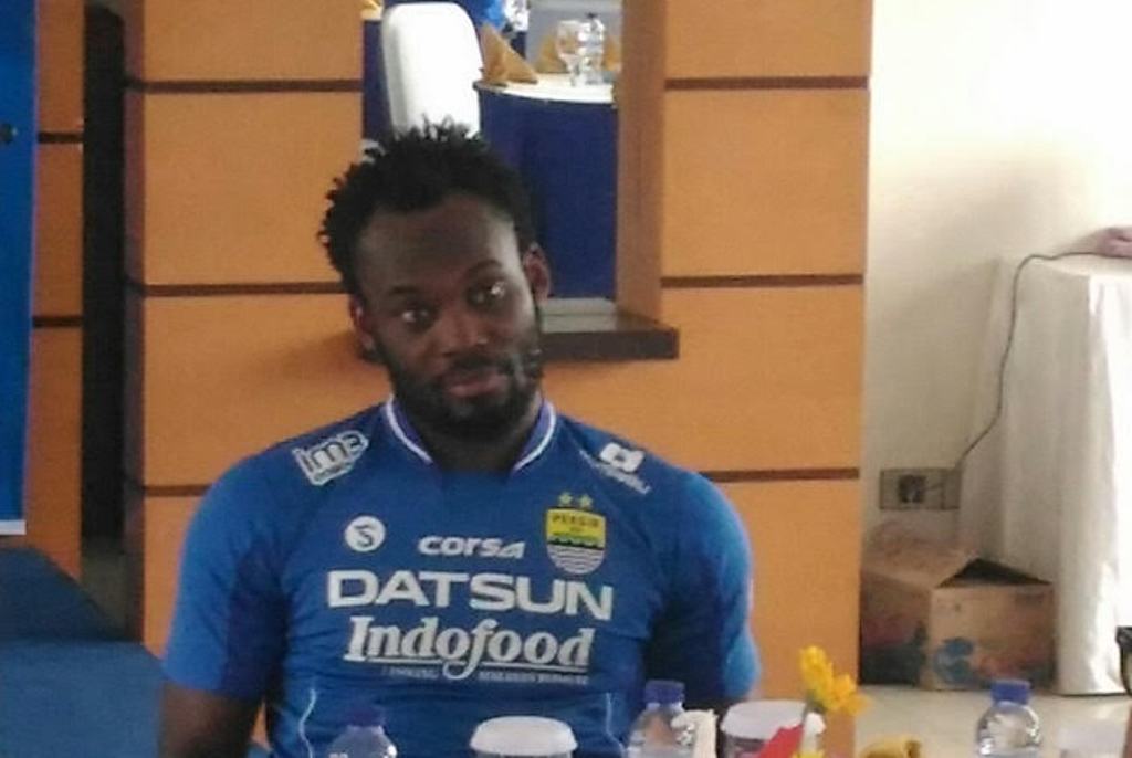 Kedatangan Michael Essien terus meramaikan jagad Sosmed (Foto: MTVN/Roni)