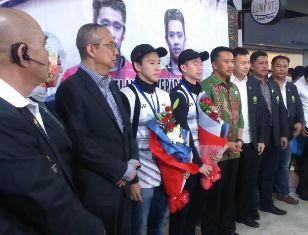 Setibanya di Tanah Air Marcus/Kevin Disambut Menpora dan Pengurus PBSI