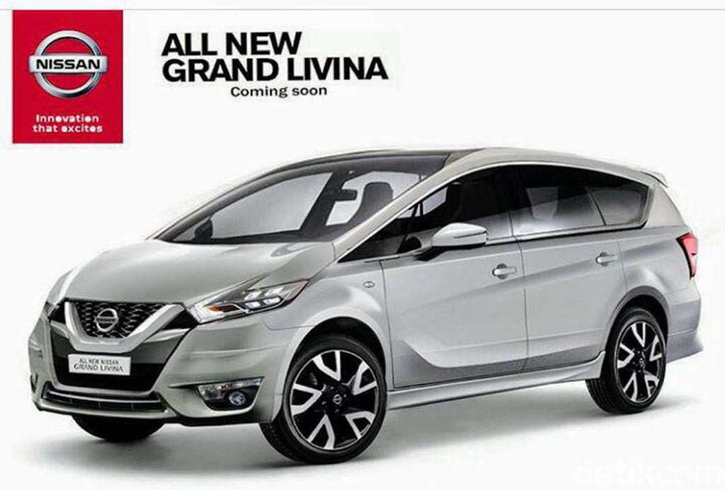Sosok Nissan Grand Livina baru lebih gagah. Istimewa