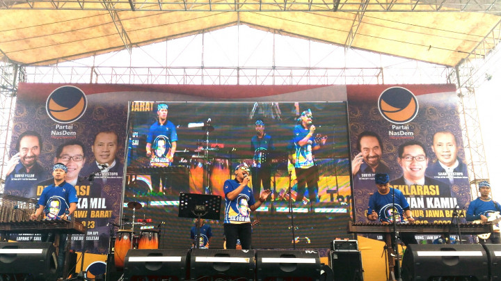 Angklung Saung Udjo Semarakkan Deklarasi Ridwan Kamil