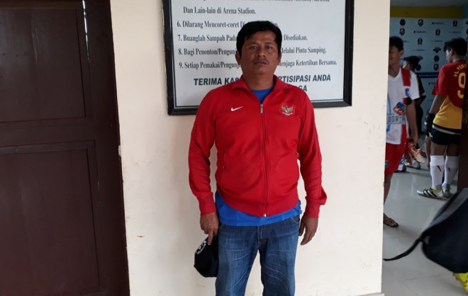 Pelatih Sentul United Suhendi (Foto: Patrick Pinaria/MTVN)