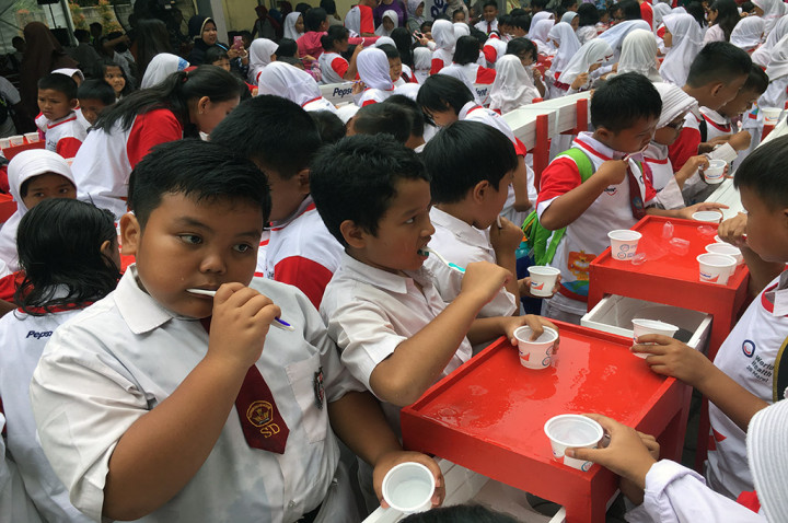 500 Siswa SD se-Tangsel Sikat Gigi Bersama