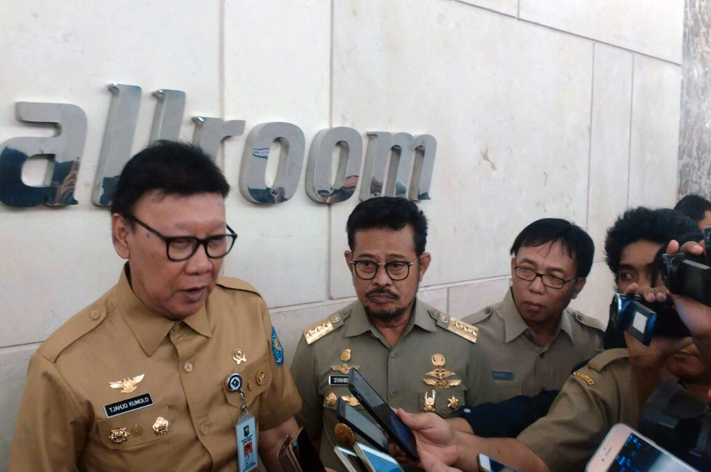 Menteri Dalam Negeri Tjahjo Kumolo -- MTVN/Andi Aan Pranata