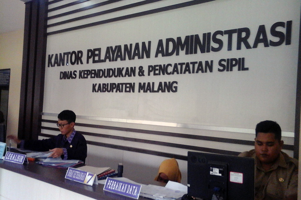 Dinas Kependudukan dan Pencatatan Sipil Kabupaten Malang -- MTVN/Aditya Mahatva Yodha