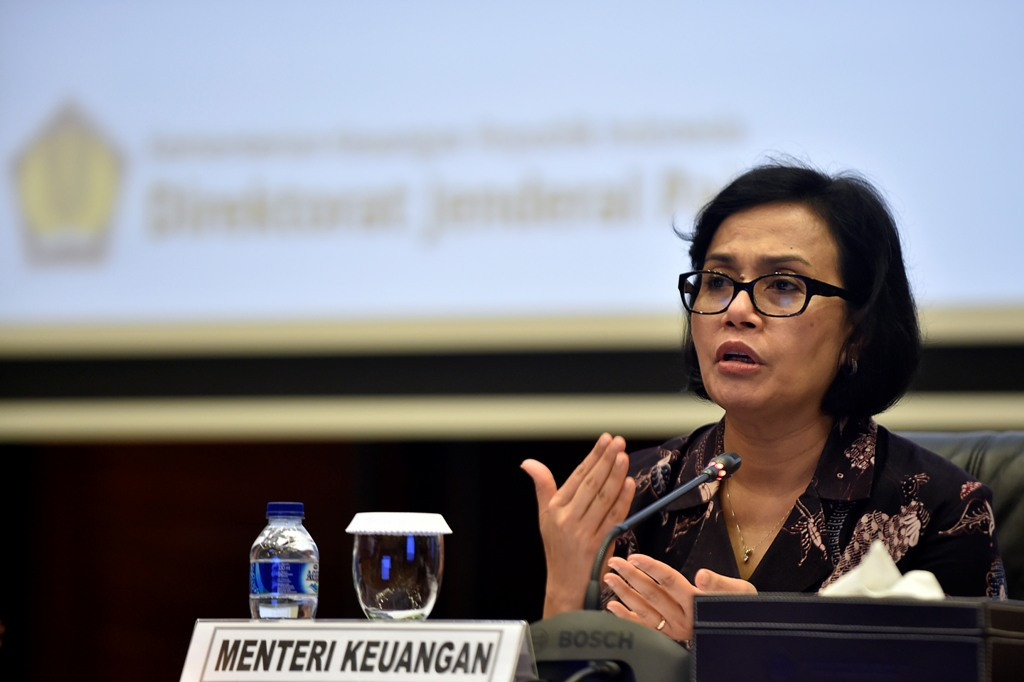 Menkeu Sri Mulyani. (ANTARA FOTO/Puspa Perwitasari)