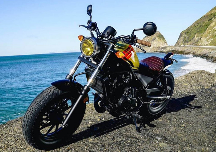 Honda CMX500 Rebel Ala Aviator Nation Bergaya Klasik 1970-an