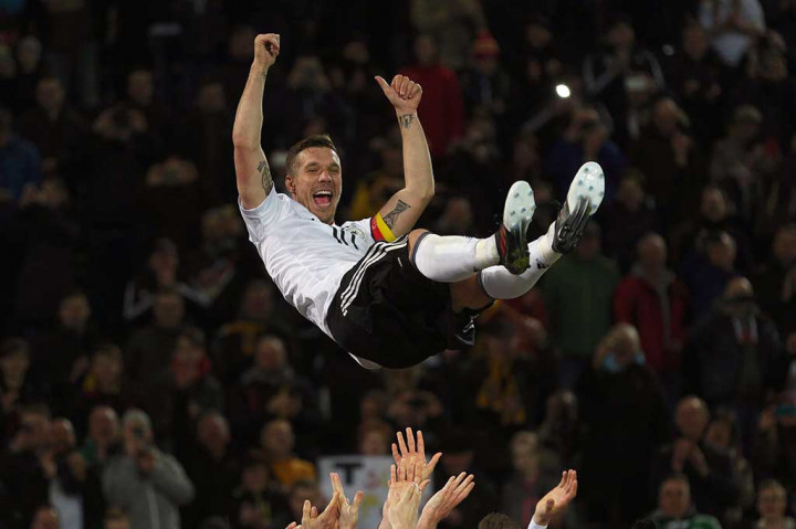 Podolski Cetak Gol Kemenangan di Laga Terakhirnya Bersama Jerman