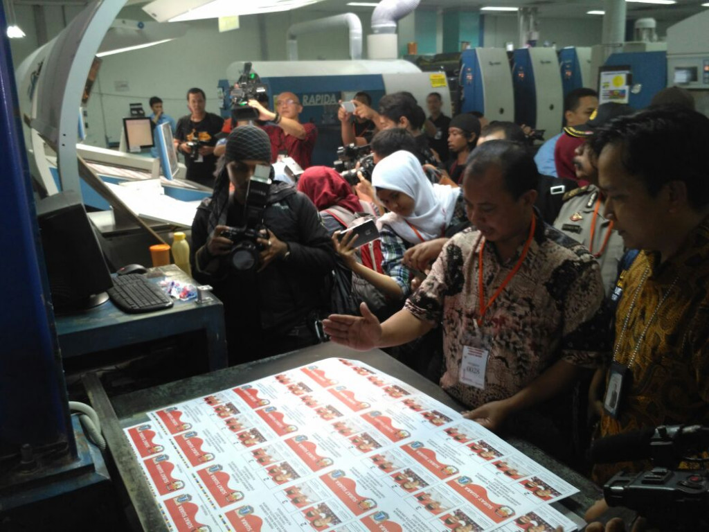 Ruang Cetak Surat Suara Dijaga Ketat