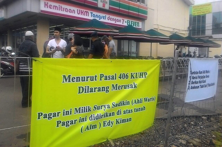 Kisruh Sengketa Lahan Minimarket di Pamulang