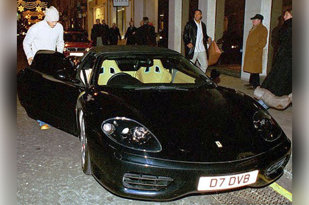 Ferrari 360 Spider milik David Beckham akan di lelang pada 29 Maret 2017 di IWM Duxford Auction Inggris. H&H Classics