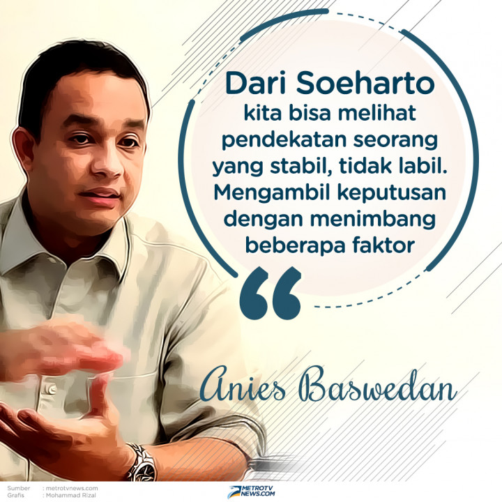 Anies: Lihat Pendekatan Soeharto!
