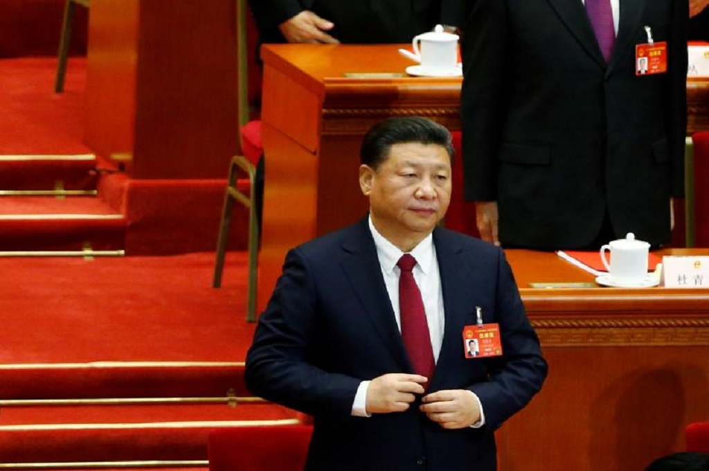Presiden Tiongkok Xi Jinping di Beijing, 15 Maret 2017. (Foto: Reuters/Thomas Peter)
