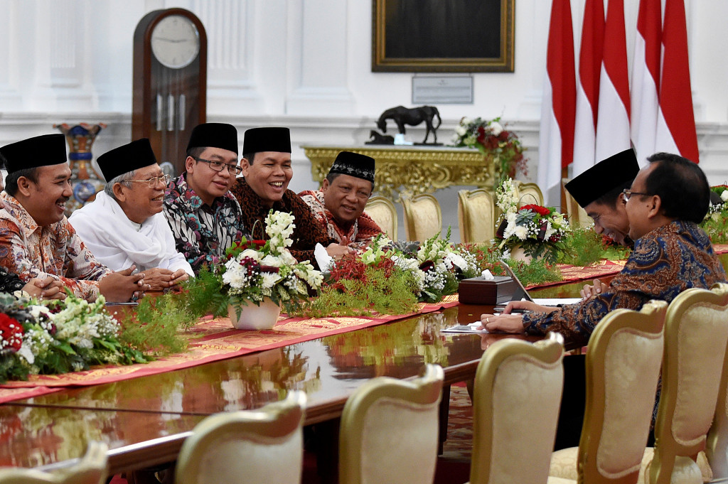 Gelar Kongres Ekonomi Umat, Pimpinan MUI Temui Jokowi