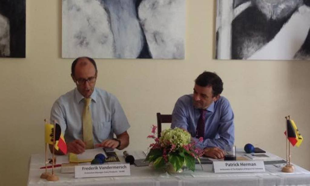 Duta Besar Belgia untuk Indonesia, Patrick Herman (kanan) (Foto: Sonya Michaella/Metrotvnews.com).