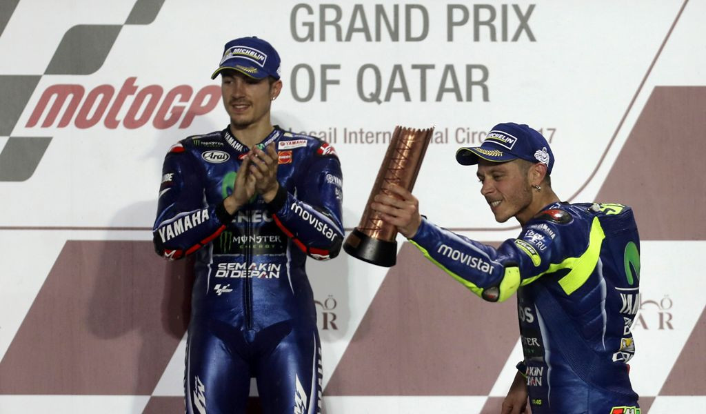 Maverick Vinales (Kiri) (Foto: AFP/Karim Jaafar)