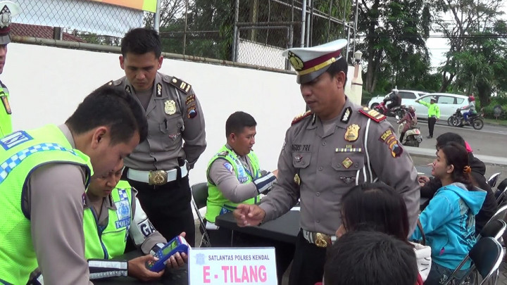 E-Tilang di Kendal Belum Maksimal