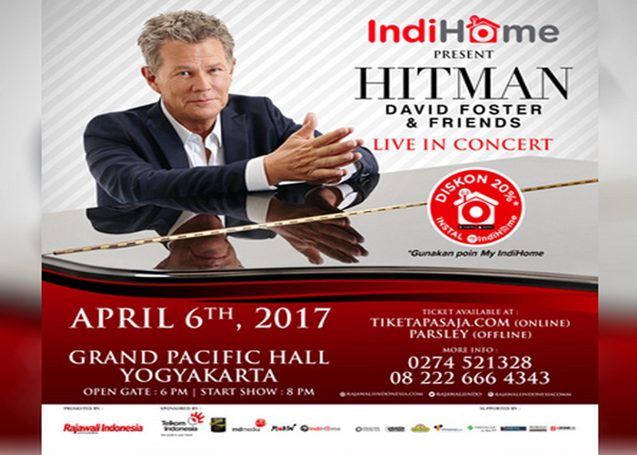 Hari Ini, David Foster Konser di Yogyakarta