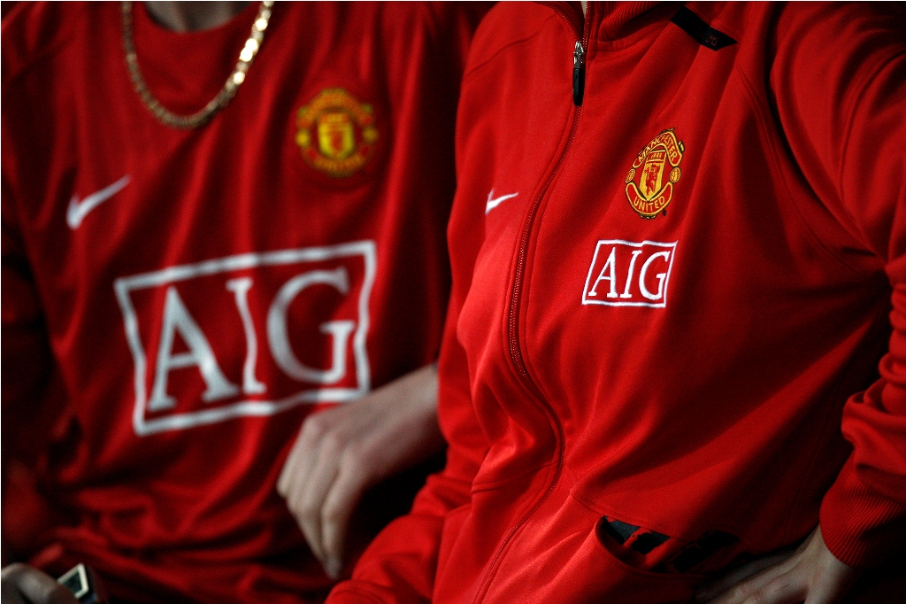 Ilustrasi pemain Manchester United. (PAUL ELLIS / AFP)