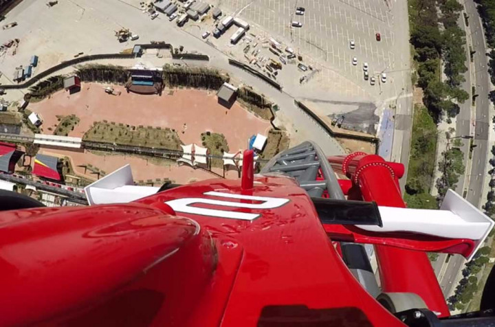 Ferrari Buka Wahana Roller Coaster Tertinggi di Eropa