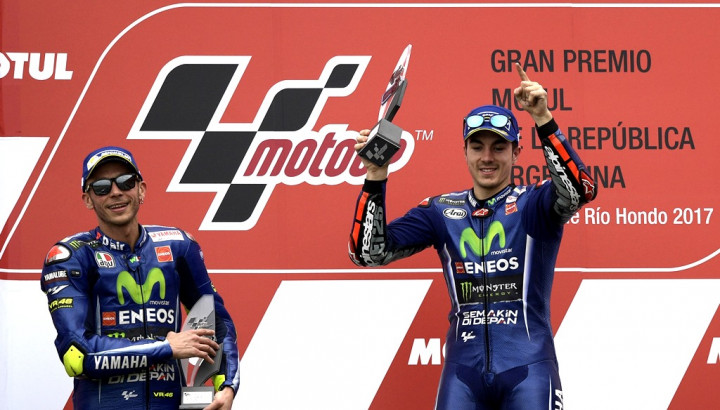 Marquez Tersungkur, Vinales dan Rossi Dominasi MotoGP Argentina