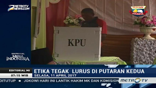 Etika Tegak Lurus di Putaran Kedua