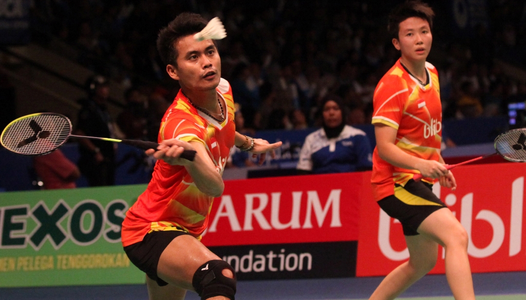 Tontowi Ahmad/Liliyana Natsir. (MI/RAMDANI)