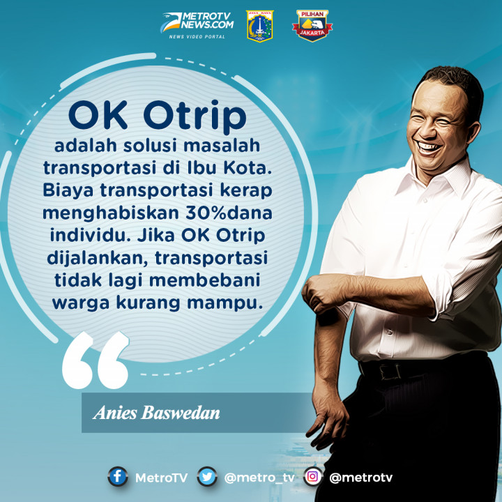 Anies: OK Otrip adalah solusi masalah transportasi di Ibu Kota
