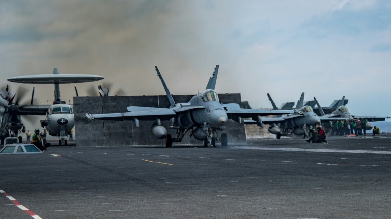 The US aircraft carrier USS Carl Vinson and its naval strike group has been diverted to the Korean peninsula as tensions rise over Pyongyang's weapons programs. (Photo:AFP/US Navy/MSCA Jake Cannady)