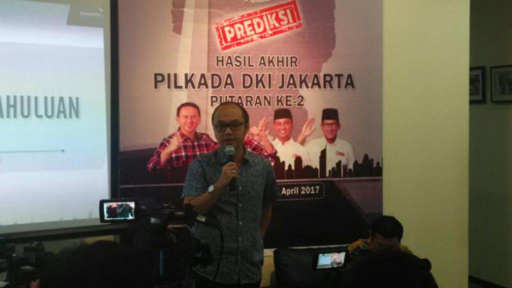 Survei Charta Politika, Ahok-Djarot Ungguli Anies-Sandi