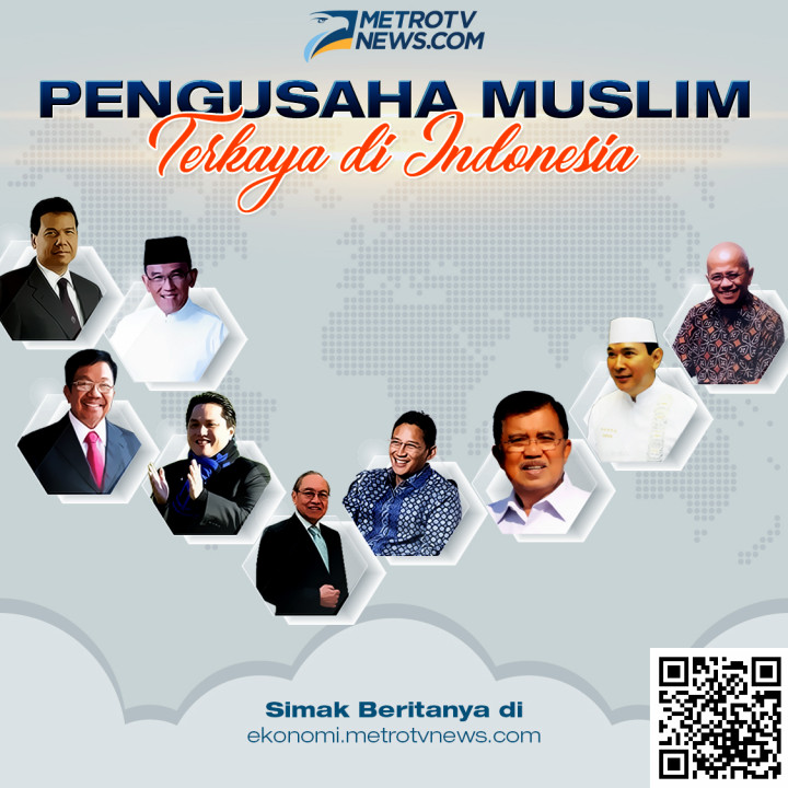 Infografik: 10 Pengusaha Muslim Terkaya di Indonesia