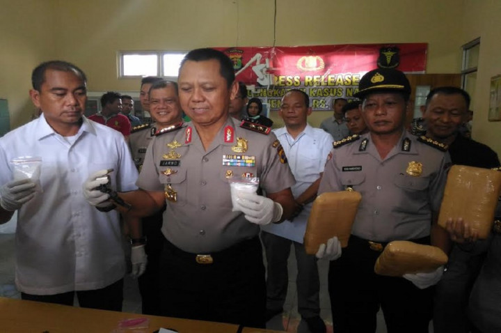 Bandar Narkoba Ditembak di Lampung