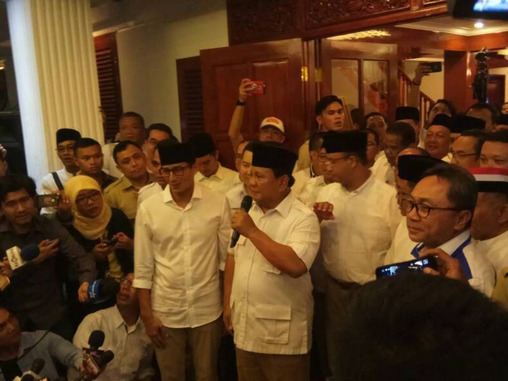 Prabowo: Jakarta Dapat Gubernur Baru