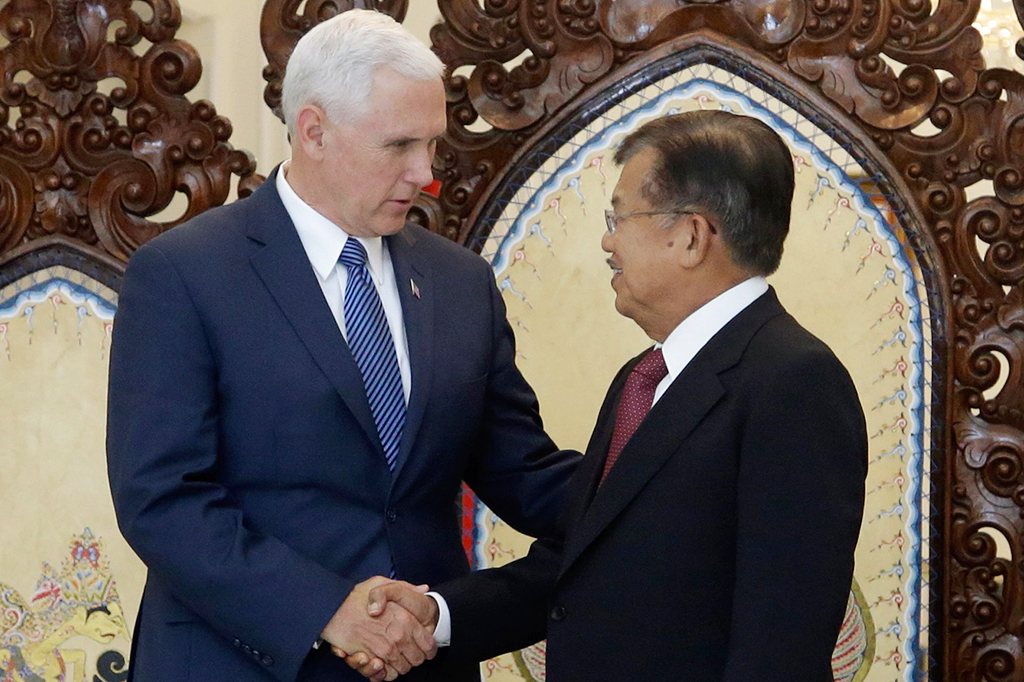 JK Bahas Lima Sektor Bilateral dengan Wapres AS