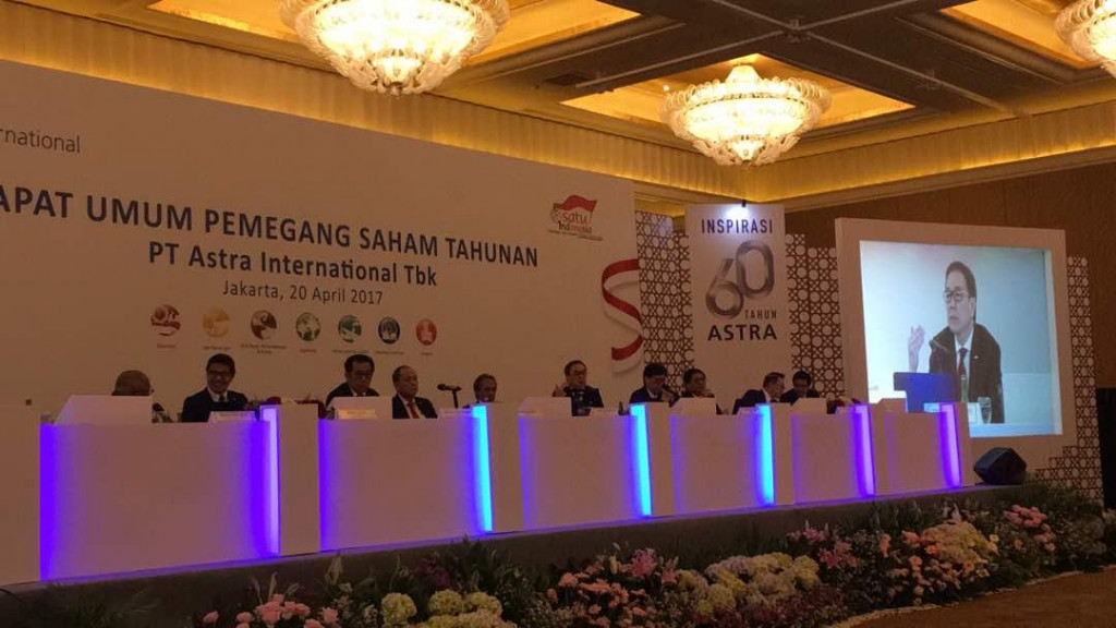 erusahaan otomotif terbesar di Indonesia, PT Astra International Tbk (ASII) berencana menebar keuntungan (dividen) ke pemegang saham sebesar Rp6,80 triliun. MTVN/Dian IS. 