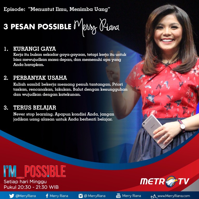 Motivator Merry Riana. (FOTO: Dokumentasi Merry Riana)