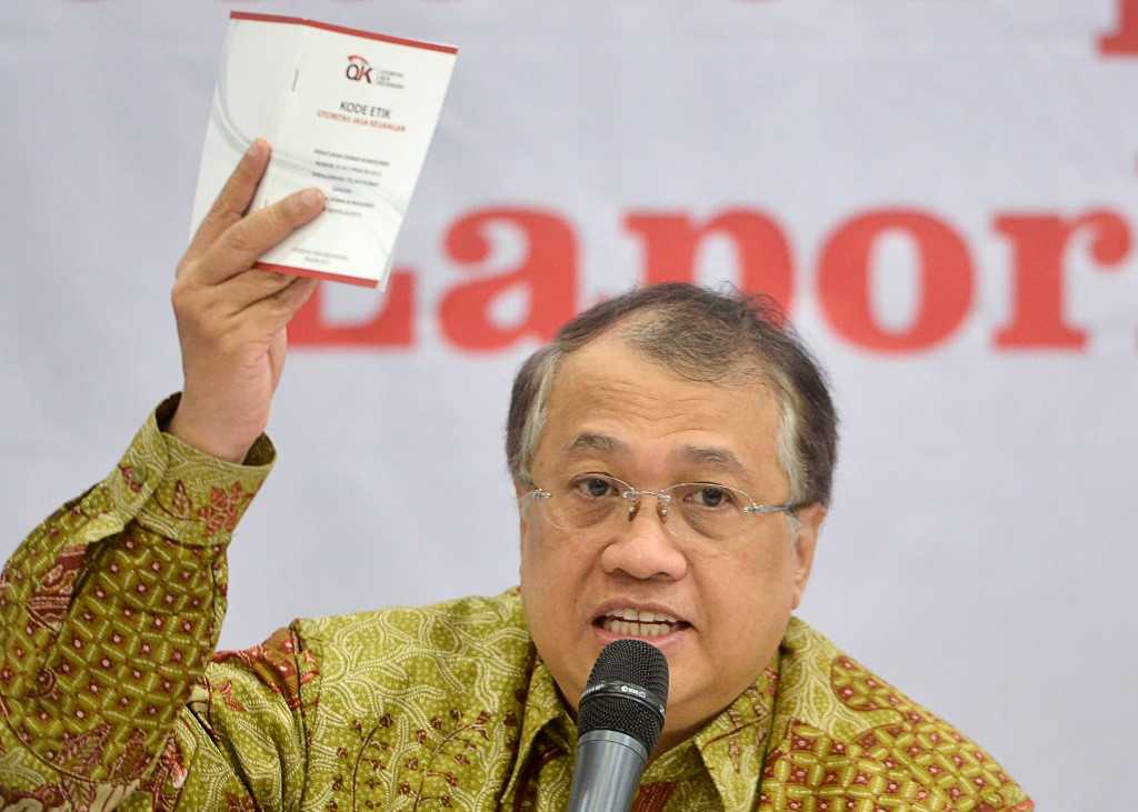 Wakil Ketua DK-OJK Rahmat Waluyanto (ANTARA FOTO/Fanny Octavianus)