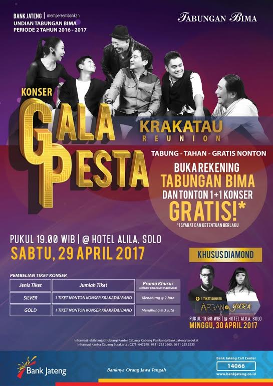 Undian Tabungan Bima Bank Jateng Berbalut Konser Gala Pesta