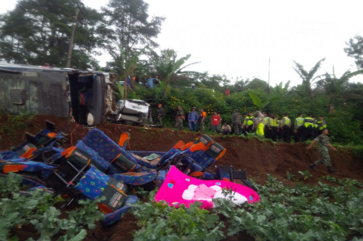 Sebelum Kecelakaan, Kernet Berteriak Bus Alami Rem Blong