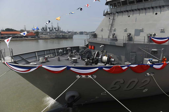 Menhan Berangkatkan Ekspor Kapal Perang ke Filipina