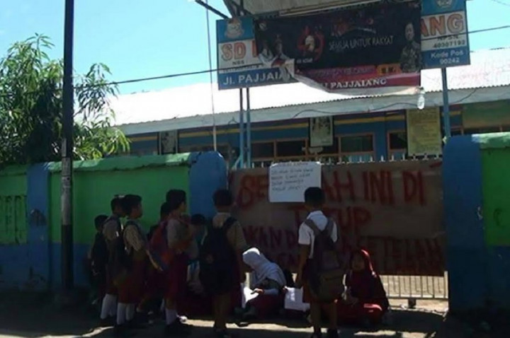 Jelang Ujian SD, Bangunan Sekolah di Makassar Disegel