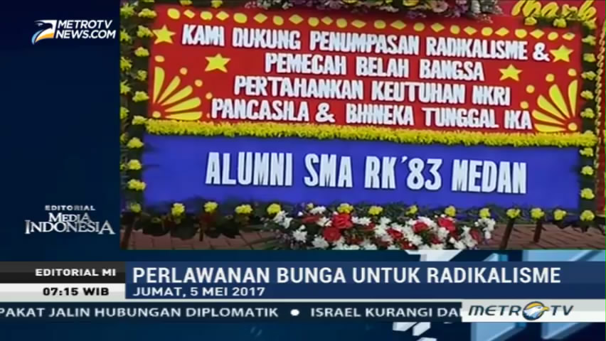 Perlawanan Bunga untuk Radikalisme