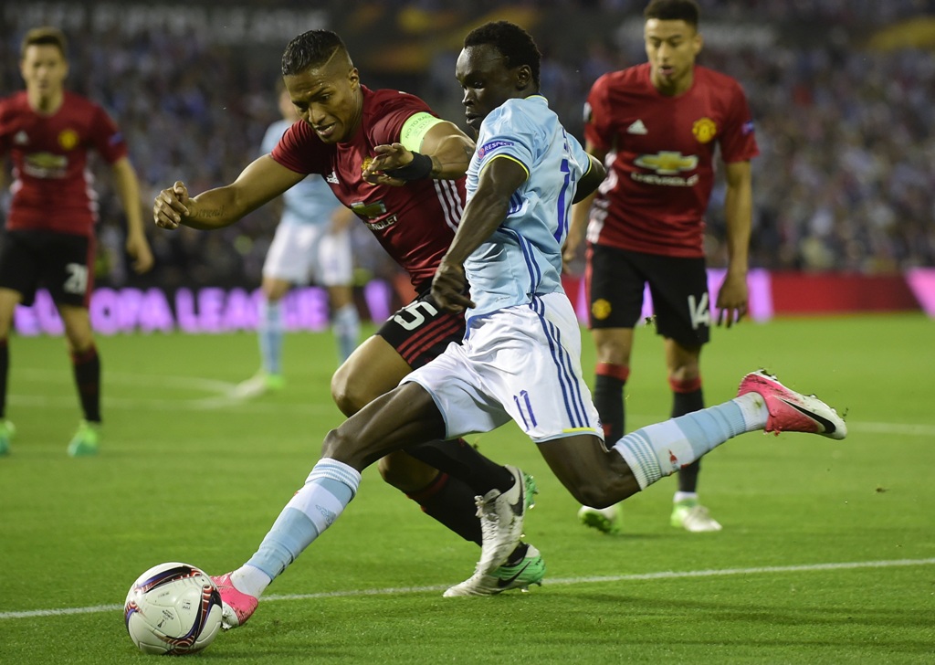 Suasana pertandingan Celta Vigo vs Mancheter United. (Foto: AFP/ Cesar Manso)