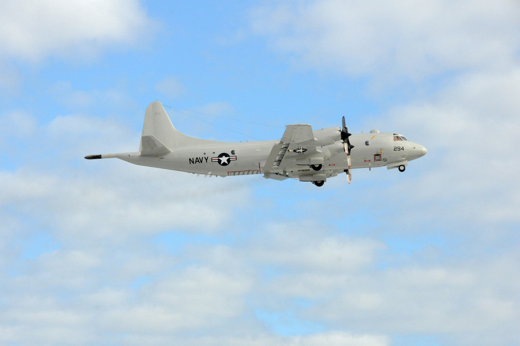 This US Navy photo obtained May 19, 2016, shows a P-3C Orion, after taking off from the NAS Jax runway on the morning of December 9, 2015 in Jacksonville,Florida. (Photo:AFP/US Navy/Victor Pitts)