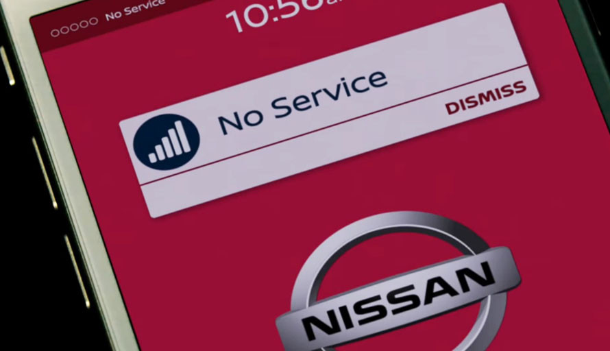 Sinyal handphone tak akan menembus masuk Signal Shield. Nissan